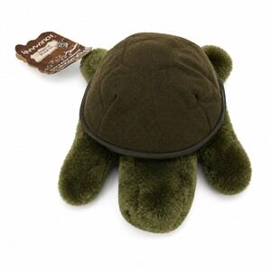 Folkmanis Turtle Hand Puppet Folktails Vintage Plush Shell Green Brown Stuffed